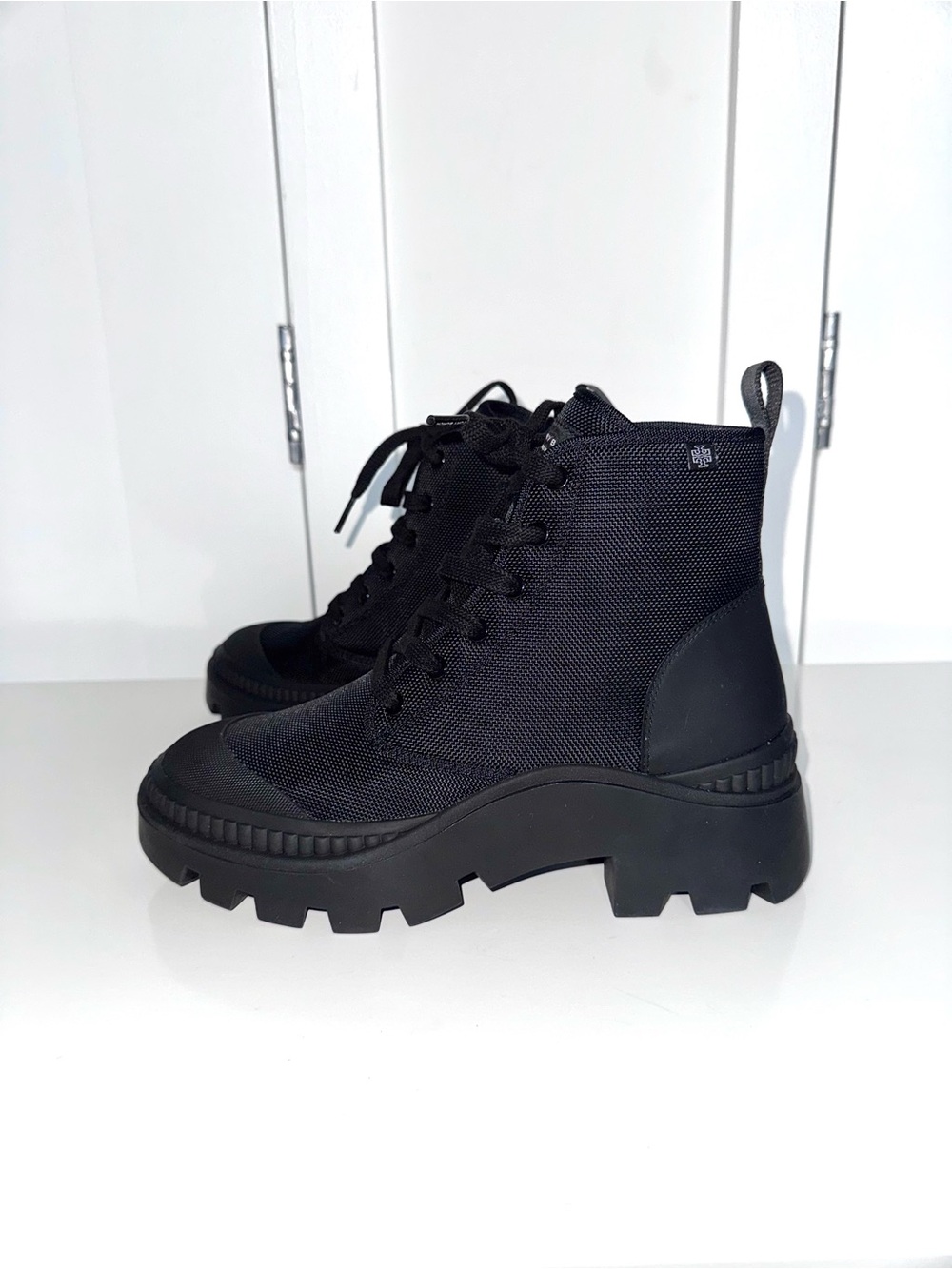Tory Burch Camp Sneaker Ankle Boots - Perfect Black - Picture 2 of 10